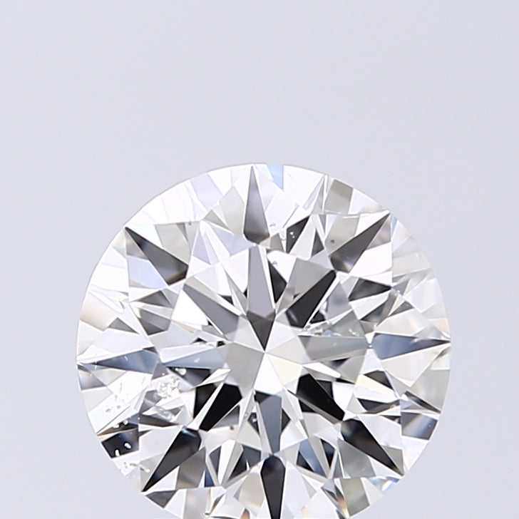 Lab-Grown 2.02 Carat Round Brilliant Diamond color E Clarity SI2 With GIA Certificate, precious stones, engagement diamonds