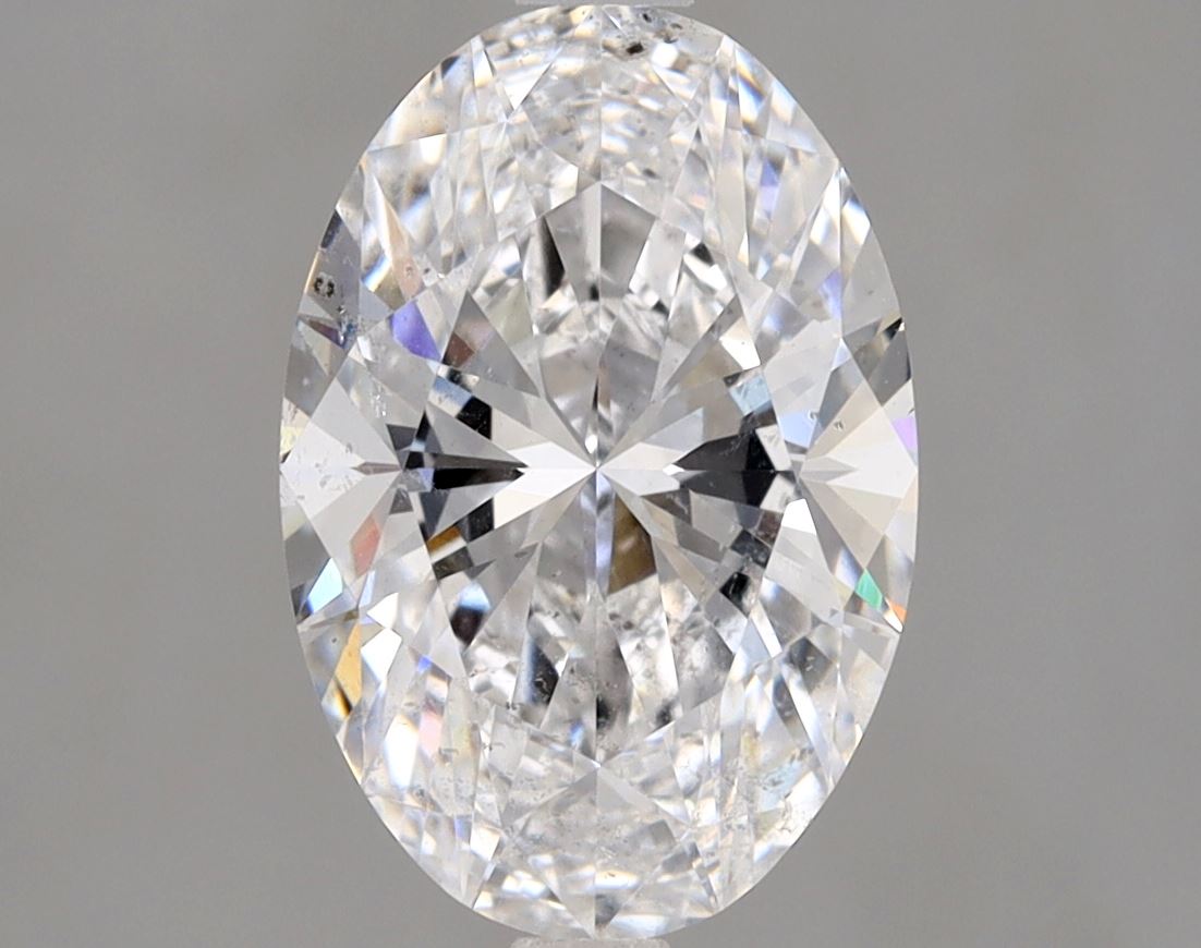 Lab-Grown 2.02 Carat Oval Shape Diamond color D Clarity SI2 With GIA Certificate, precious stones, engagement diamonds