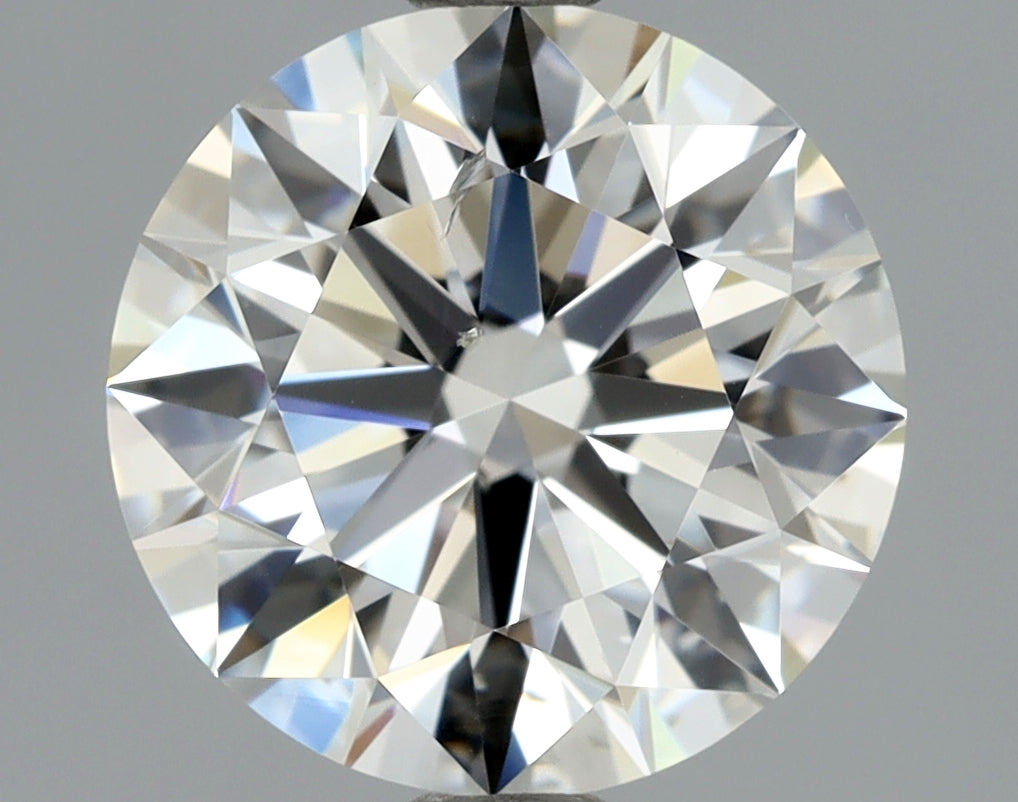 Lab-Grown 2.03 Carat Round Brilliant Diamond color I Clarity SI1 With GIA Certificate, precious stones, engagement diamonds