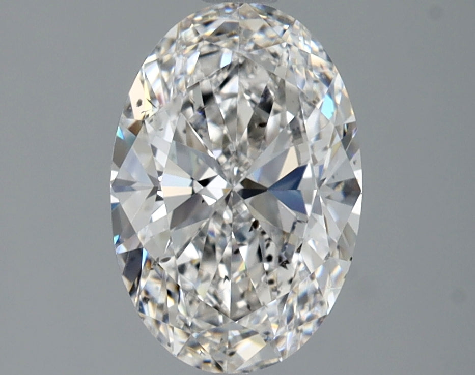 Lab-Grown 1.70 Carat Oval Shape Diamond color F Clarity SI2 With GIA Certificate, precious stones, engagement diamonds