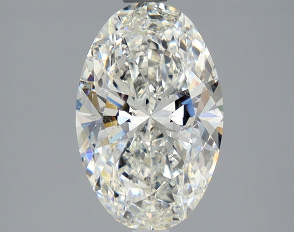 Lab-Grown 2.01 Carat Oval Shape Diamond color H Clarity SI2 With GIA Certificate, precious stones, engagement diamonds