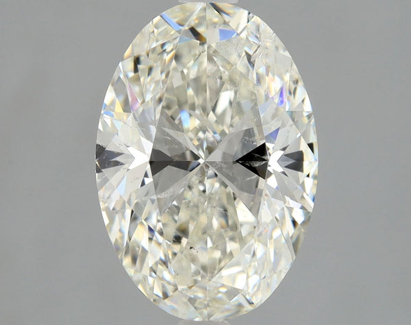 Lab-Grown 2.01 Carat Oval Shape Diamond color J Clarity SI2 With GIA Certificate, precious stones, engagement diamonds