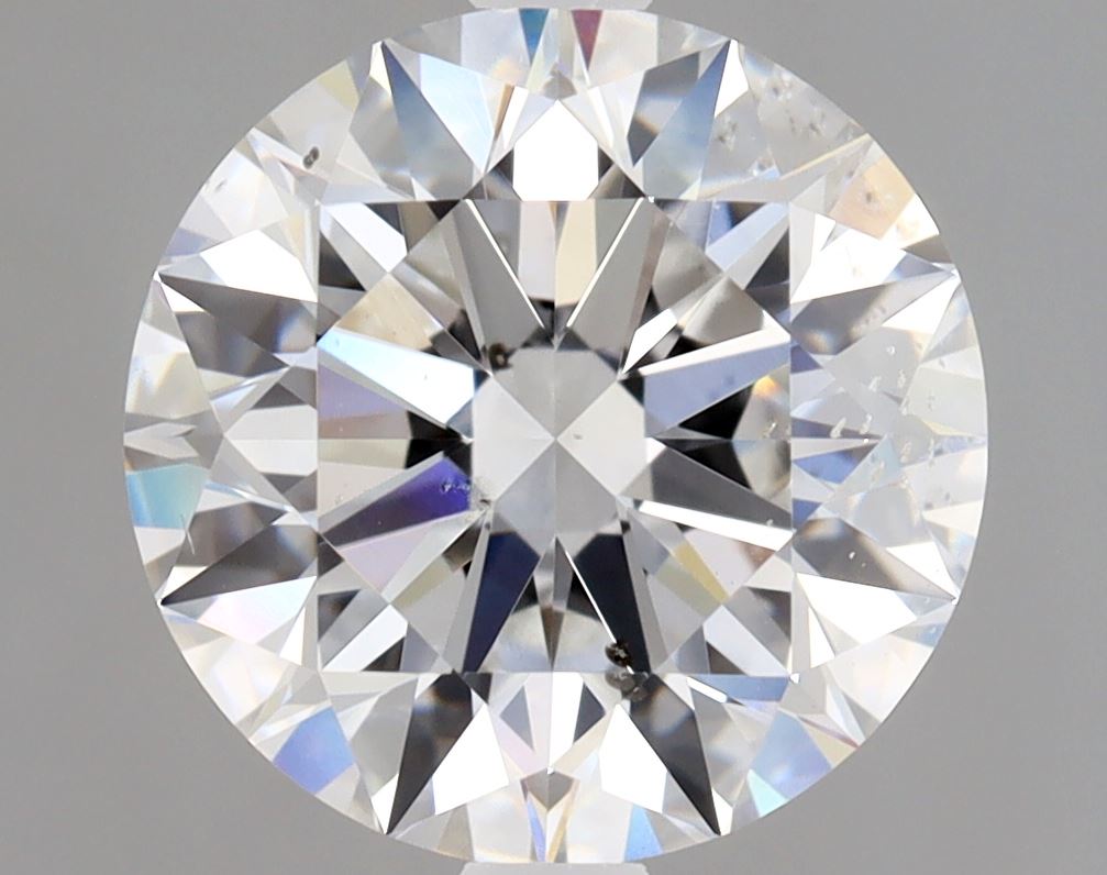 Lab-Grown 2.09 Carat Round Brilliant Diamond color E Clarity SI2 With GIA Certificate, precious stones, engagement diamonds
