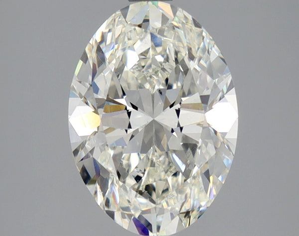 Lab-Grown 2.50 Carat Oval Shape Diamond color J Clarity SI1 With GIA Certificate, precious stones, engagement diamonds