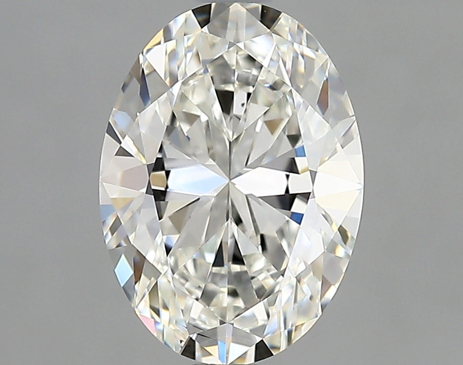 Lab-Grown 1.71 Carat Oval Shape Diamond color H Clarity VS2 With GIA Certificate, precious stones, engagement diamonds