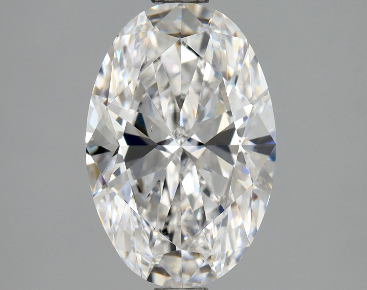 Lab-Grown 2.01 Carat Oval Shape Diamond color E Clarity SI1 With GIA Certificate, precious stones, engagement diamonds