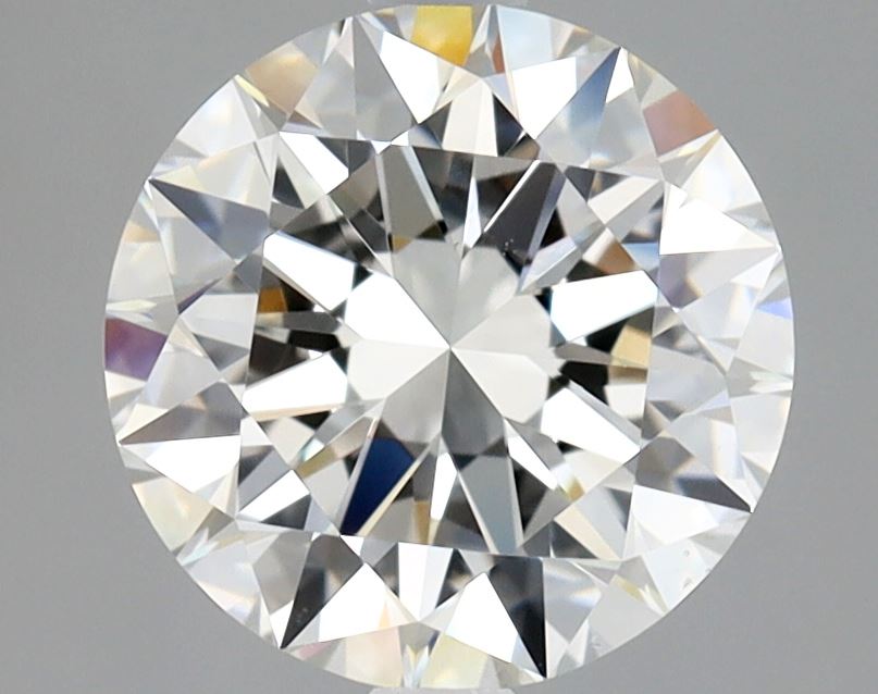 Lab-Grown 2.01 Carat Round Brilliant Diamond color H Clarity VS2 With GIA Certificate, precious stones, engagement diamonds