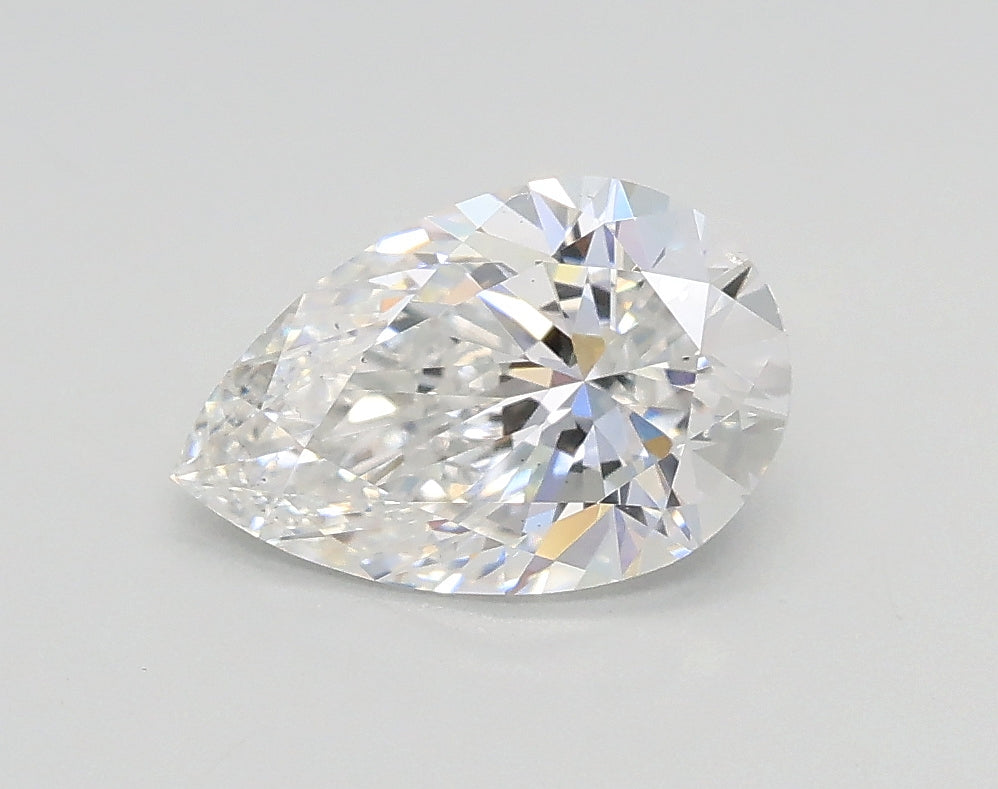 Lab-Grown 1.02 Carat Pear Shape Diamond color E Clarity VS2 With GIA Certificate, precious stones, engagement diamonds