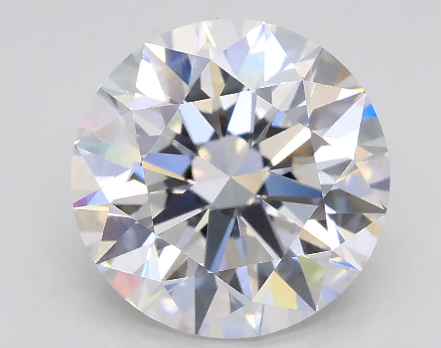 Lab-Grown 2.51 Carat Round Brilliant Diamond color D Clarity VS2, precious stones, engagement diamonds