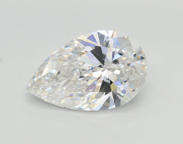 Lab-Grown 3.02 Carat Pear Shape Diamond color E Clarity VS1 With GIA Certificate, precious stones, engagement diamonds