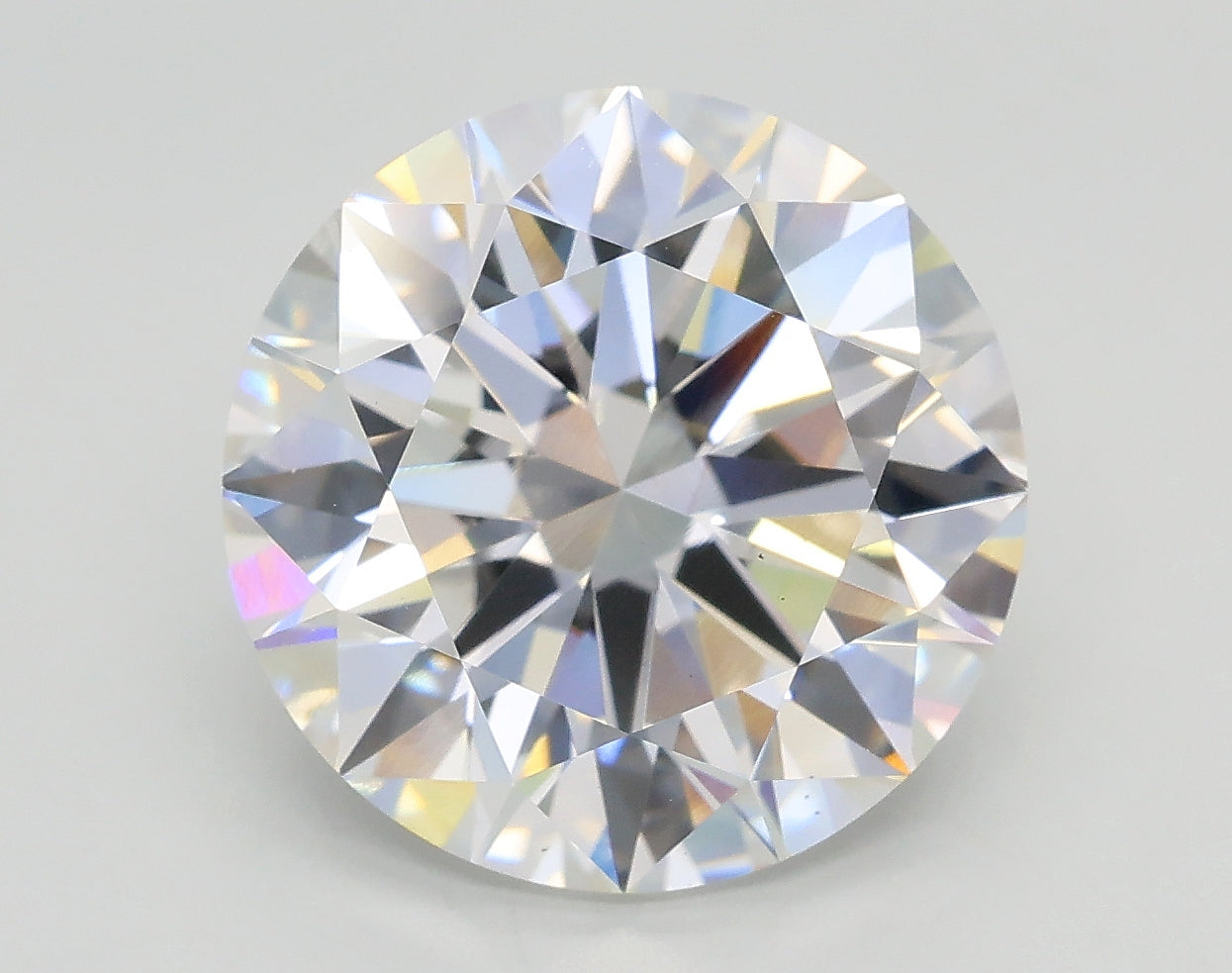Lab-Grown 5.03 Carat Round Brilliant Diamond color E Clarity VS1, precious stones, engagement diamonds