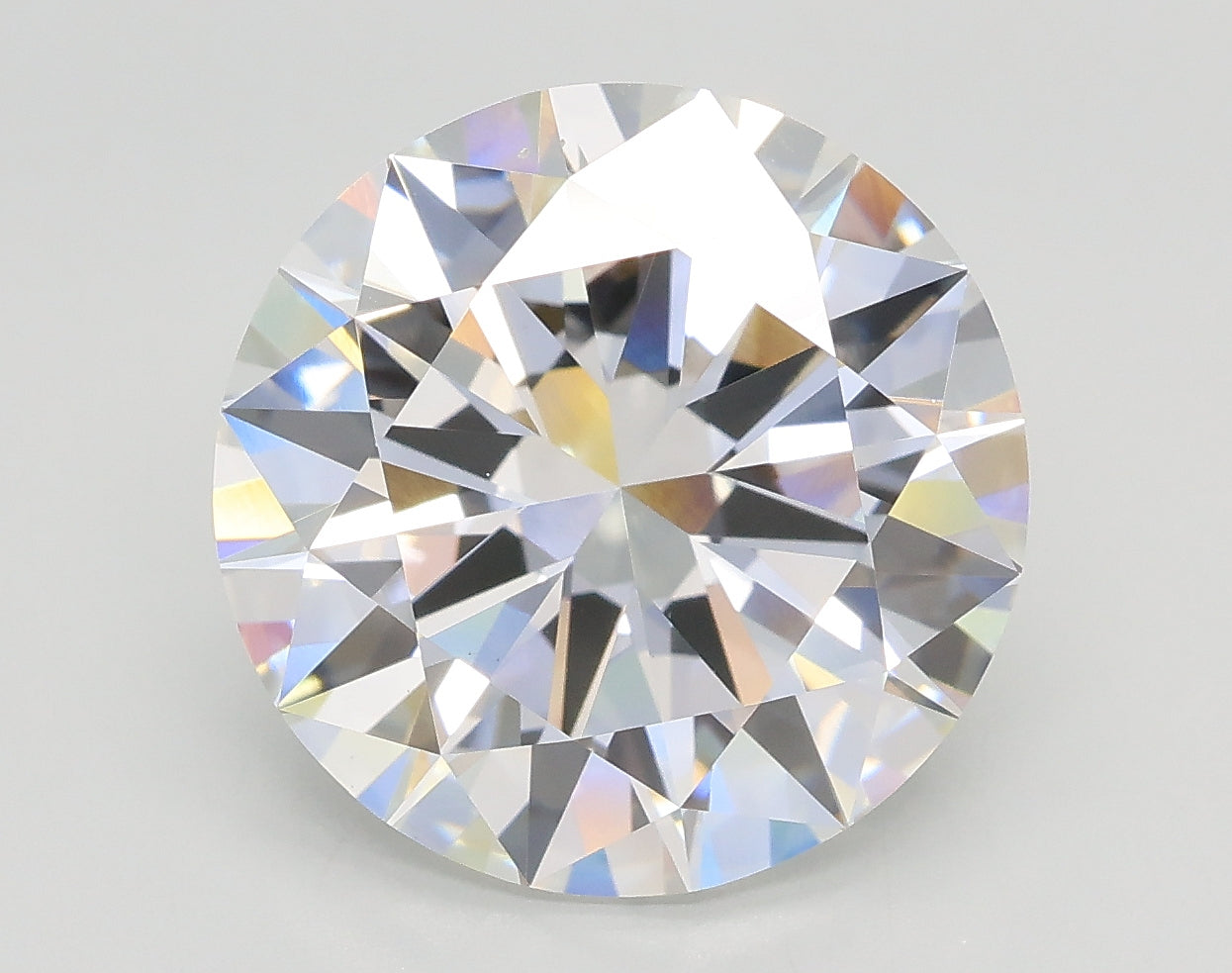 Lab-Grown 5.03 Carat Round Brilliant Diamond color E Clarity VS2, precious stones, engagement diamonds