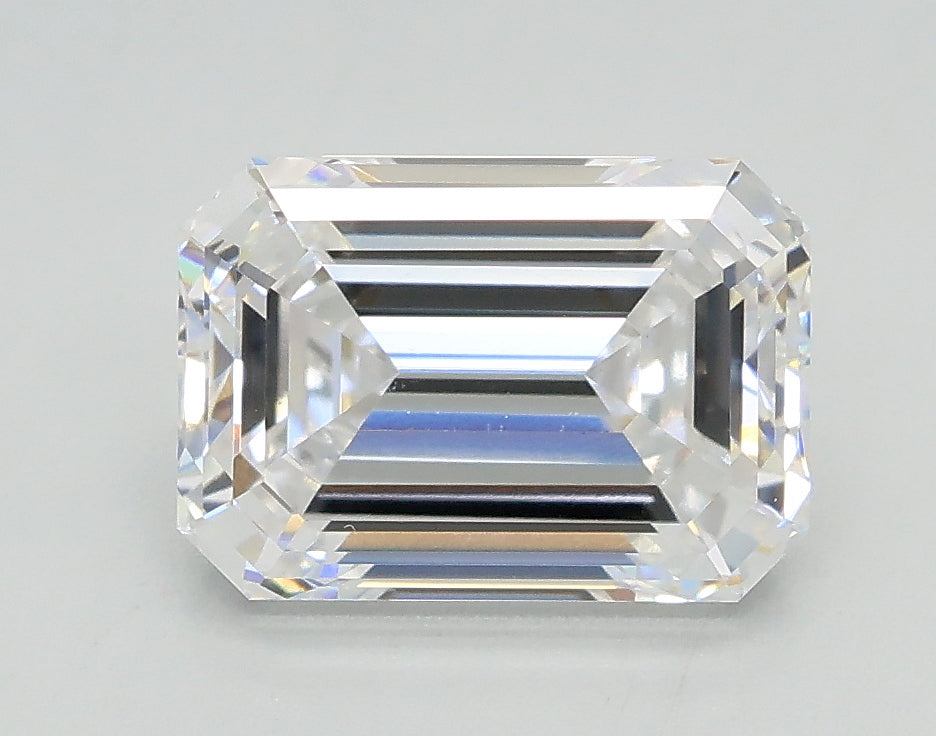 Lab-Grown 2.05 Carat Emerald Cut Diamond color E Clarity VS1 With GIA Certificate, precious stones, engagement diamonds