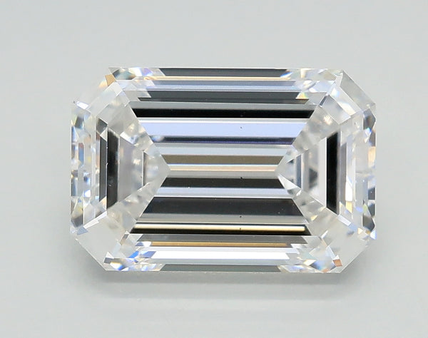 Lab-Grown 2.51 Carat Emerald Cut Diamond color D Clarity VS2, precious stones, engagement diamonds