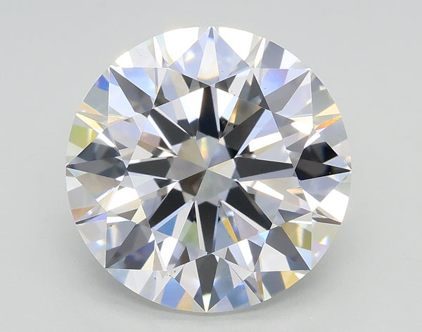 Lab-Grown 4.03 Carat Round Brilliant Diamond color E Clarity VS2, precious stones, engagement diamonds