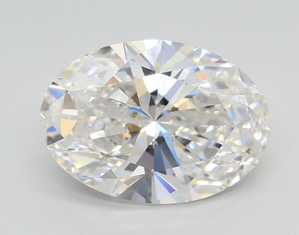 Lab-Grown 3.02 Carat Oval Shape Diamond color F Clarity VS2, precious stones, engagement diamonds