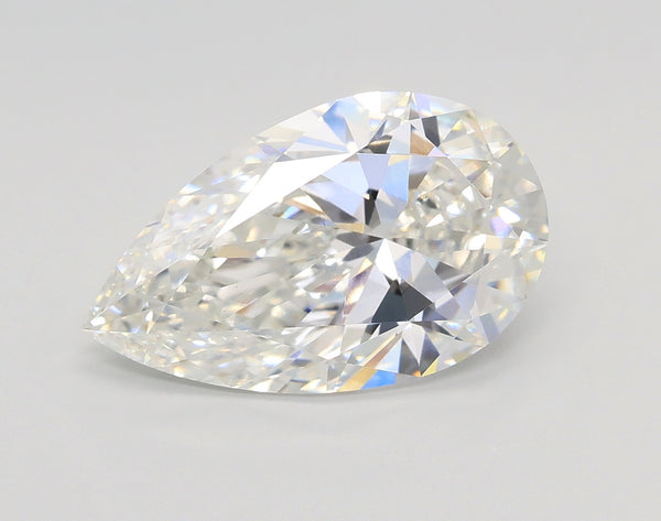 Lab-Grown 3.01 Carat Pear Shape Diamond color F Clarity VS1 With GIA Certificate, precious stones, engagement diamonds