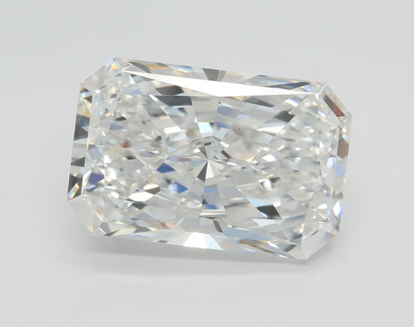 Lab-Grown 3.52 Carat Radiant Cut Diamond color E Clarity VS2 With GIA Certificate, precious stones, engagement diamonds