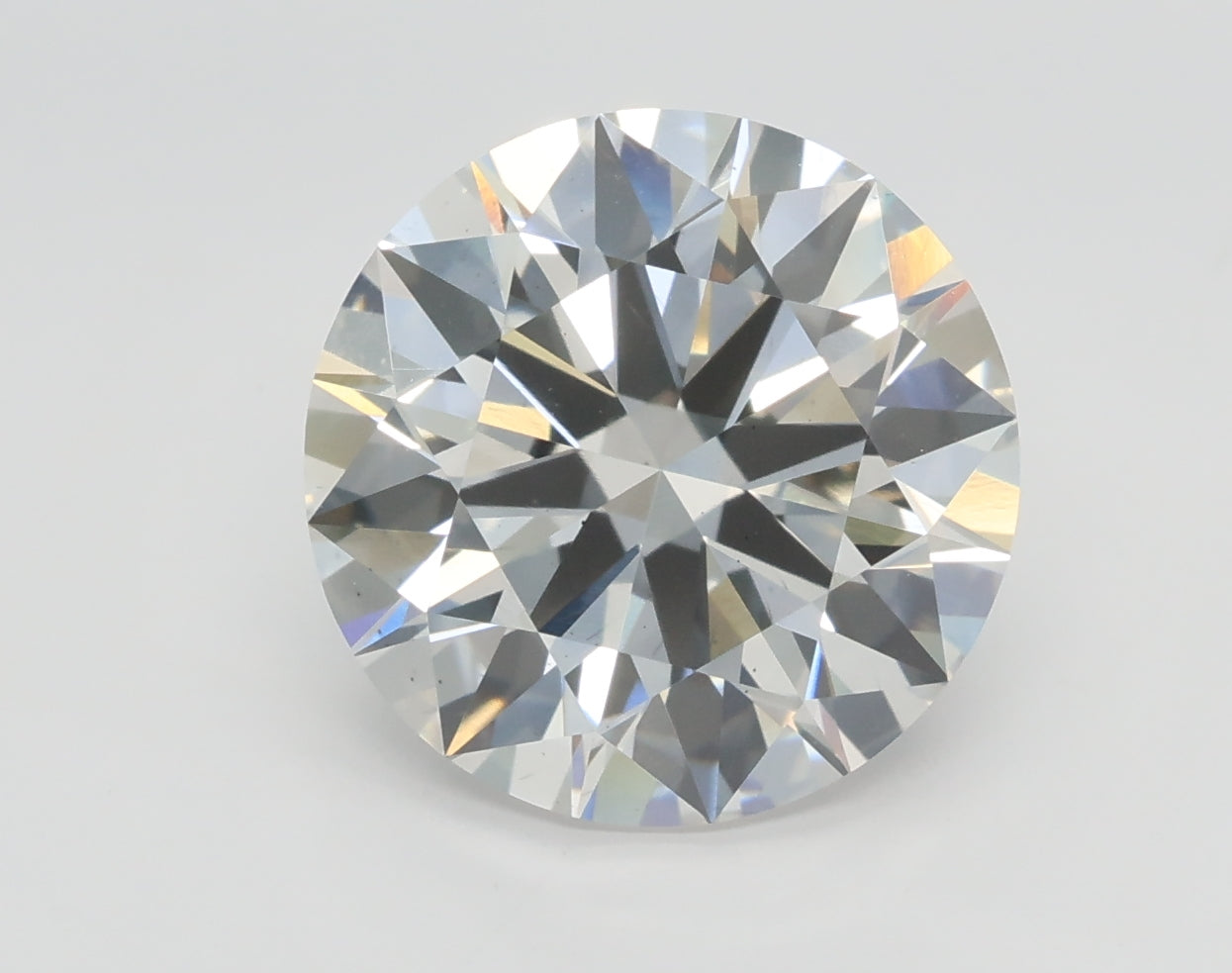 Lab-Grown 3.01 Carat Round Brilliant Diamond color E Clarity SI1, precious stones, engagement diamonds