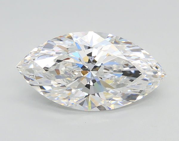 Lab-Grown 2.01 Carat Marquis Shape Diamond color E Clarity VS1 With GIA Certificate, precious stones, engagement diamonds
