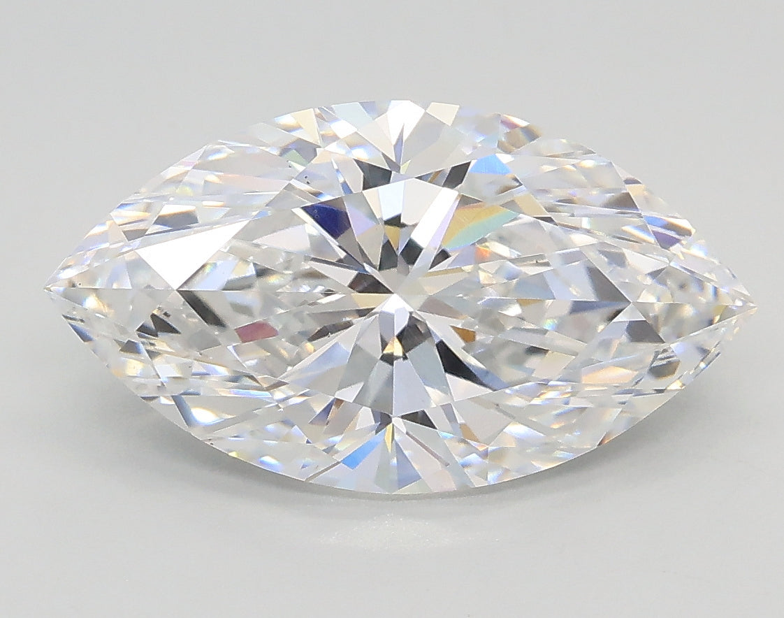 Lab-Grown 3.01 Carat Marquis Shape Diamond color D Clarity VS2, precious stones, engagement diamonds