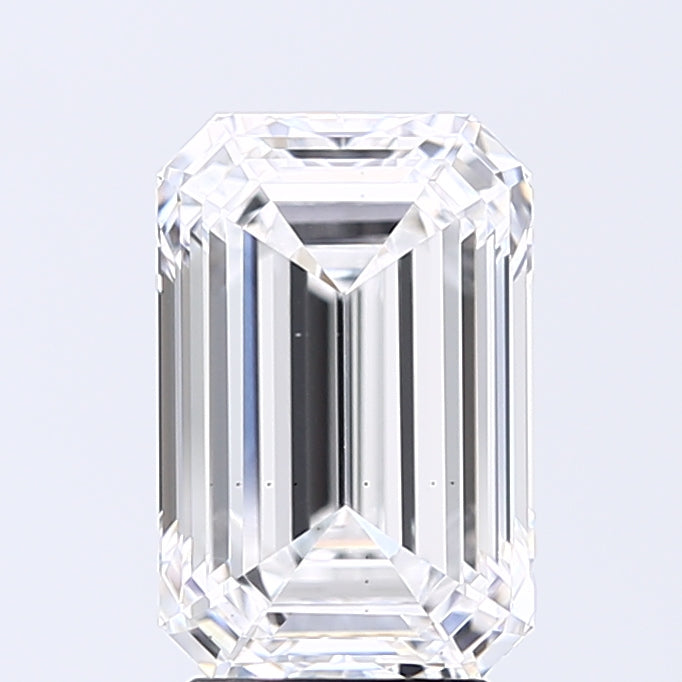 Lab-Grown 3.05 Carat Emerald Cut Diamond color E Clarity SI1 With GIA Certificate, precious stones, engagement diamonds