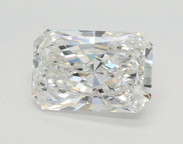 Lab-Grown 2.52 Carat Radiant Cut Diamond color E Clarity VVS1 With GIA Certificate, precious stones, engagement diamonds