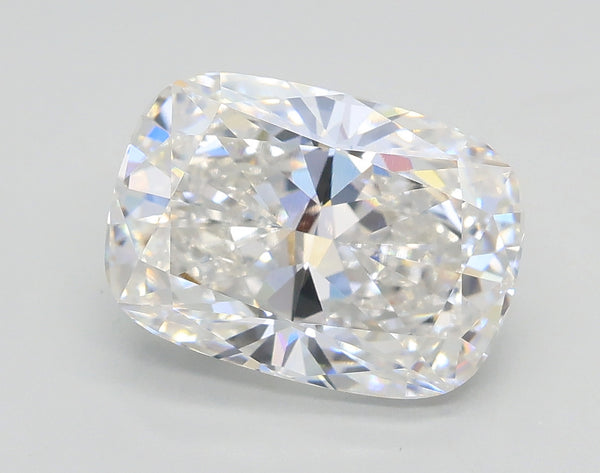 Lab-Grown 4.03 Carat Cushion Modified Brilliant Cut Diamond color E Clarity VVS2, precious stones, engagement diamonds