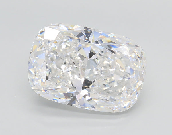 Lab-Grown 5.04 Carat Cushion Modified Brilliant Cut Diamond color D Clarity VVS2, precious stones, engagement diamonds
