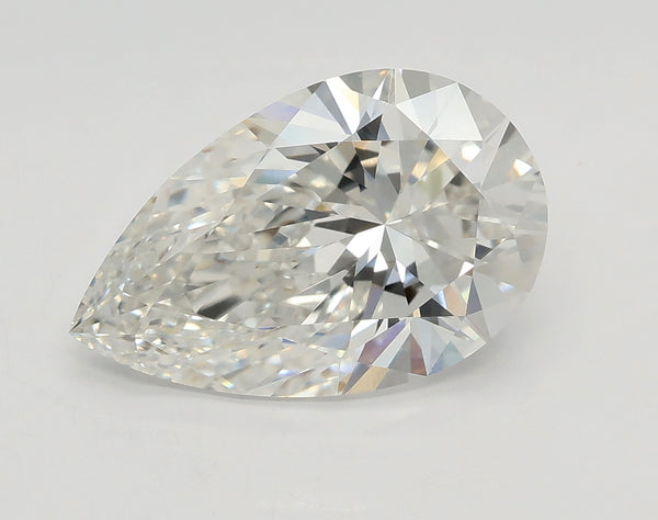 Lab-Grown 3.02 Carat Pear Shape Diamond color F Clarity VVS2, precious stones, engagement diamonds