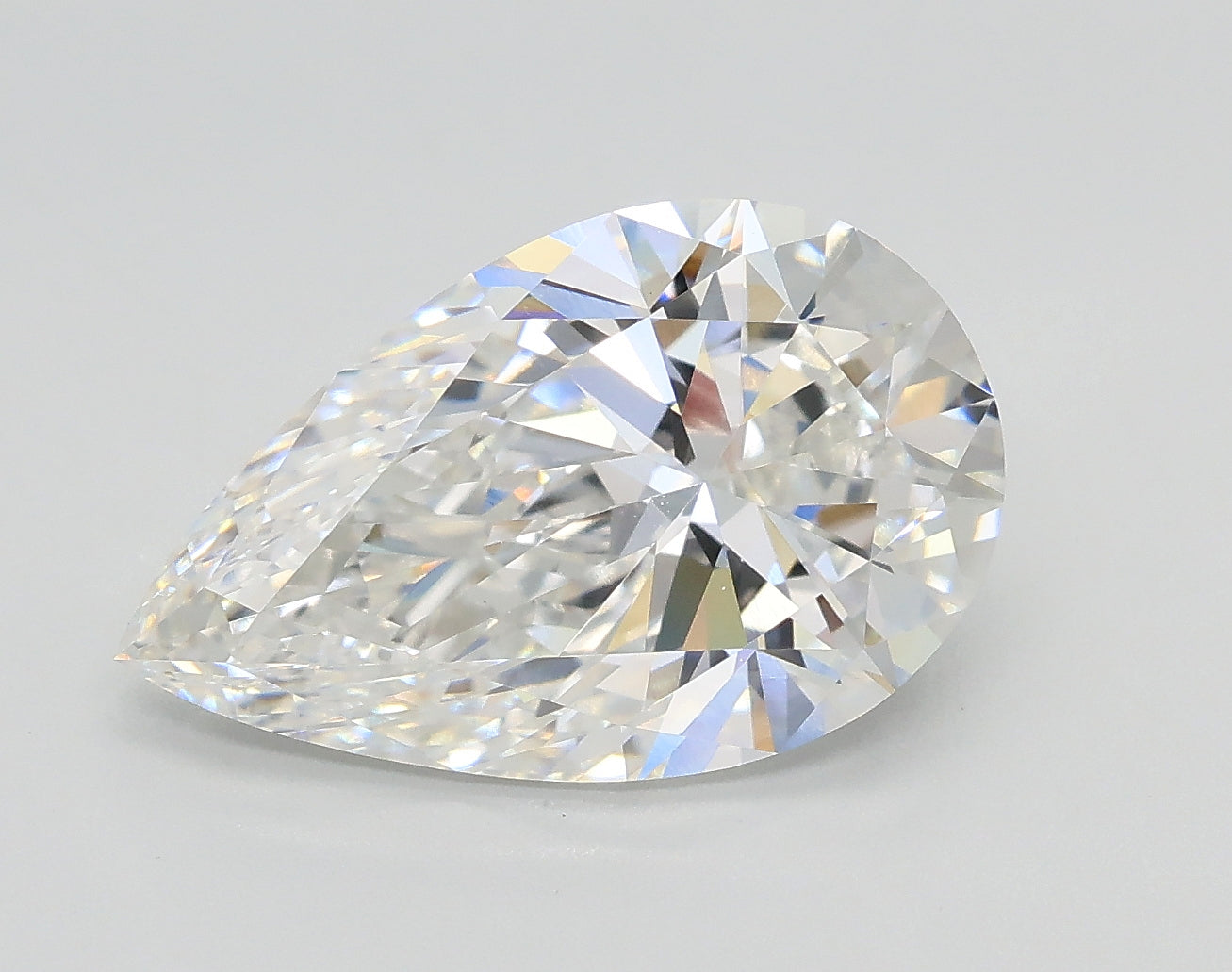 Lab-Grown 3.01 Carat Pear Shape Diamond color E Clarity VVS1 With GIA Certificate, precious stones, engagement diamonds