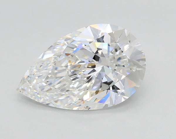 Lab-Grown 3.51 Carat Pear Shape Diamond color E Clarity VVS2, precious stones, engagement diamonds