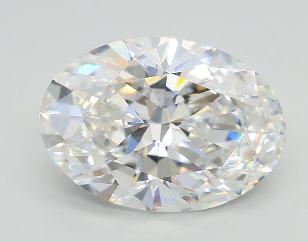 Lab-Grown 3.02 Carat Oval Shape Diamond color D Clarity VS2, precious stones, engagement diamonds