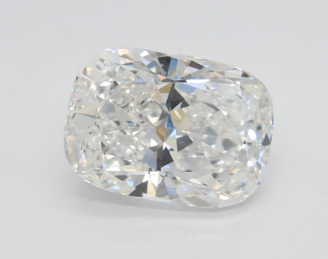 Lab-Grown 2.02 Carat Cushion Modified Brilliant Cut Diamond color D Clarity VS2, precious stones, engagement diamonds