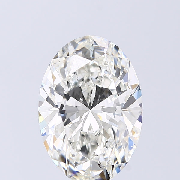 Lab-Grown 4.52 Carat Oval Shape Diamond color H Clarity SI1 With GIA Certificate, precious stones, engagement diamonds