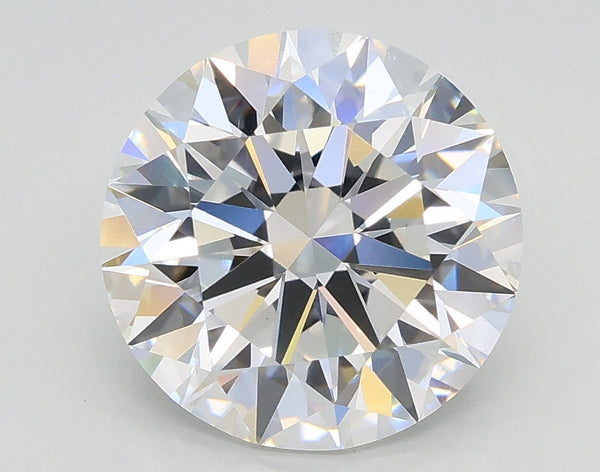 Lab-Grown 2.71 Carat Round Brilliant Diamond color E Clarity VVS2, precious stones, engagement diamonds