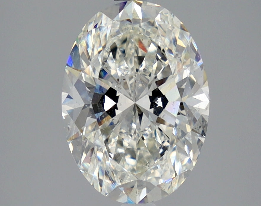 Lab-Grown 2.52 Carat Oval Shape Diamond color H Clarity SI2 With GIA Certificate, precious stones, engagement diamonds