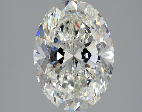 Lab-Grown 2.52 Carat Oval Shape Diamond color H Clarity SI2 With GIA Certificate, precious stones, engagement diamonds
