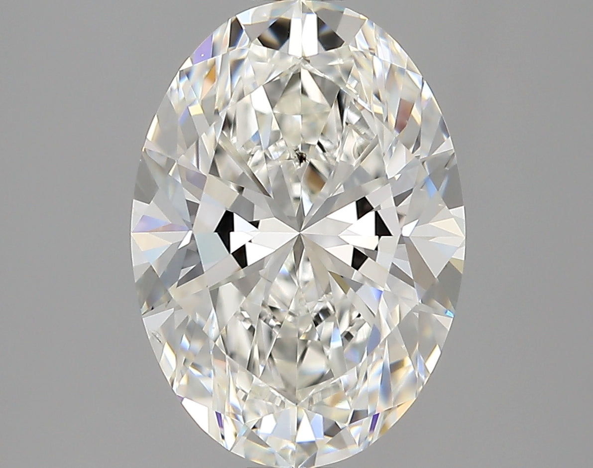 Lab-Grown 2.04 Carat Oval Shape Diamond color G Clarity SI1 With GIA Certificate, precious stones, engagement diamonds