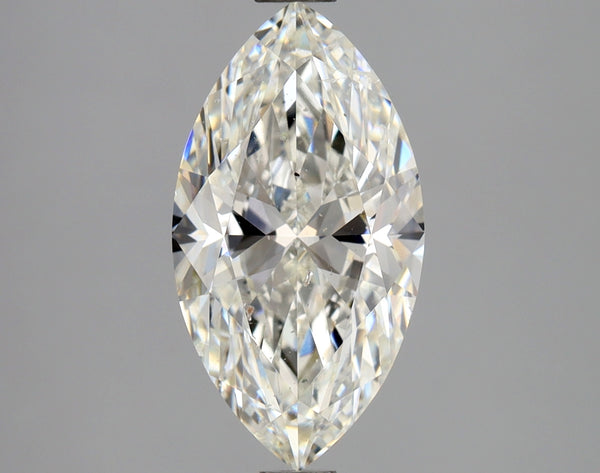 Lab-Grown 2.01 Carat Marquis Shape Diamond color J Clarity SI2 With GIA Certificate, precious stones, engagement diamonds