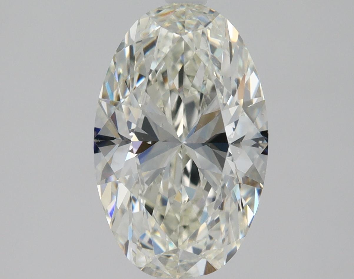 Lab-Grown 1.53 Carat Oval Shape Diamond color J Clarity SI1 With GIA Certificate, precious stones, engagement diamonds