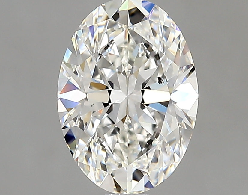 Lab-Grown 1.50 Carat Oval Shape Diamond color G Clarity SI1 With GIA Certificate, precious stones, engagement diamonds