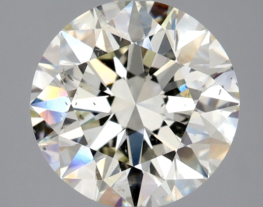 Lab-Grown 2.51 Carat Round Brilliant Diamond color K Clarity SI2 With GIA Certificate, precious stones, engagement diamonds