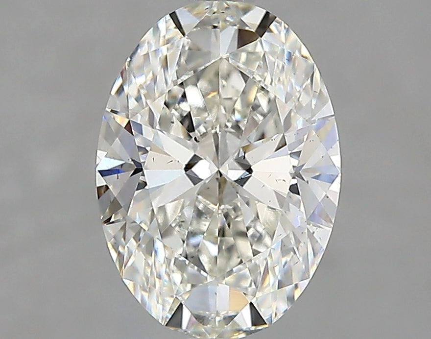 Lab-Grown 2.01 Carat Oval Shape Diamond color I Clarity SI1 With GIA Certificate, precious stones, engagement diamonds