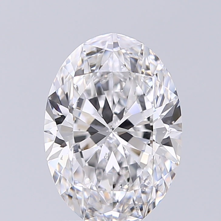 Lab-Grown 2.00 Carat Oval Shape Diamond color D Clarity SI2 With GIA Certificate, precious stones, engagement diamonds