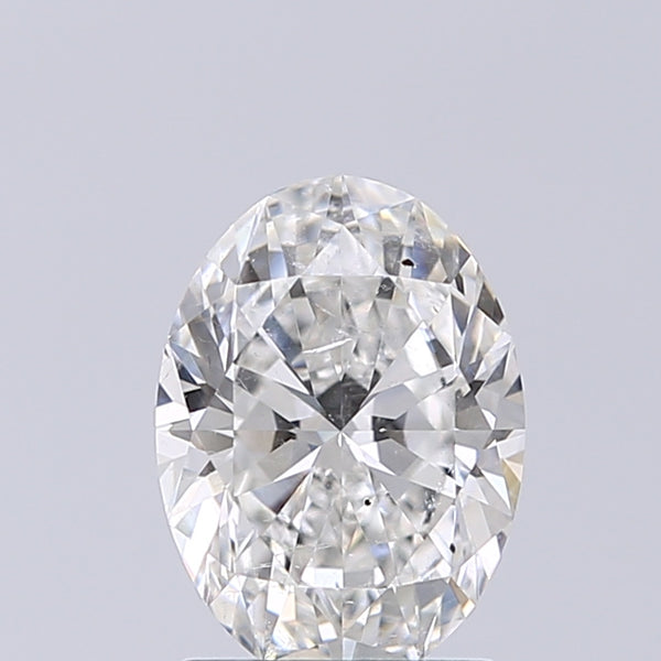 Lab-Grown 1.38 Carat Oval Shape Diamond color F Clarity SI2 With GIA Certificate, precious stones, engagement diamonds