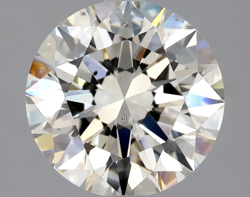 Lab-Grown 2.01 Carat Round Brilliant Diamond color J Clarity SI1 With GIA Certificate, precious stones, engagement diamonds