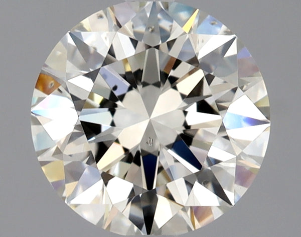 Lab-Grown 2.01 Carat Round Brilliant Diamond color J Clarity SI1 With GIA Certificate, precious stones, engagement diamonds