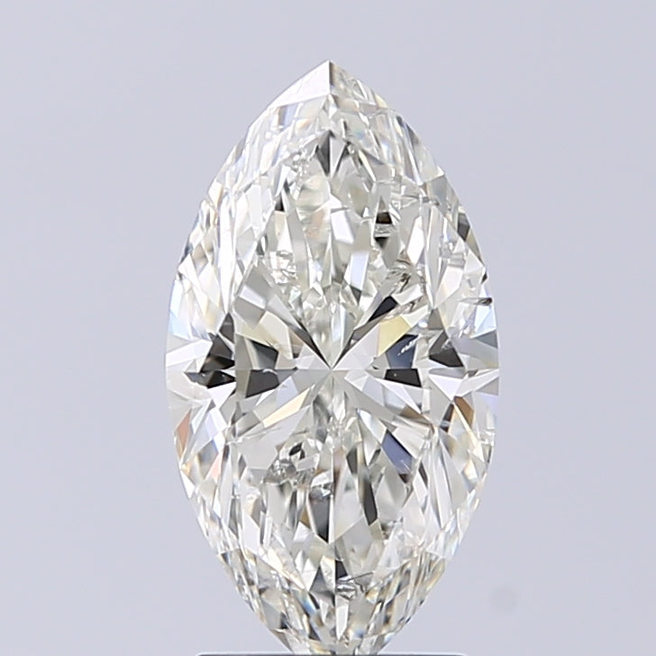 Lab-Grown 2.00 Carat Marquis Shape Diamond color J Clarity SI2 With GIA Certificate, precious stones, engagement diamonds