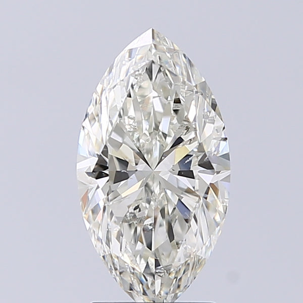Lab-Grown 2.00 Carat Marquis Shape Diamond color J Clarity SI2 With GIA Certificate, precious stones, engagement diamonds
